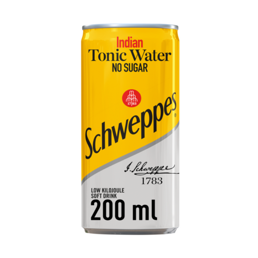 Schweppes Tonic Water No Sugar 200ml (6 PCK)